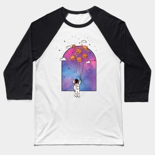 Floating Astronaut Baseball T-Shirt